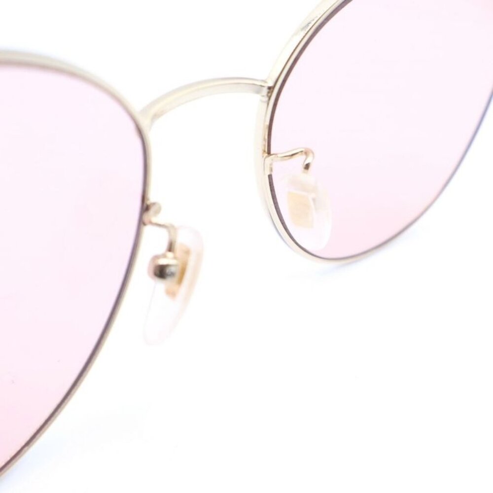 Gucci Interlocking GG Metal Frame Sunglasses Gold… - image 5